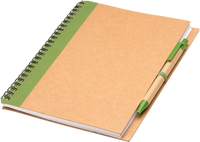 Picture Of Colour Accented Spiral Notebook With Pen - Sketch Pad Clipart (700x700), Png Download