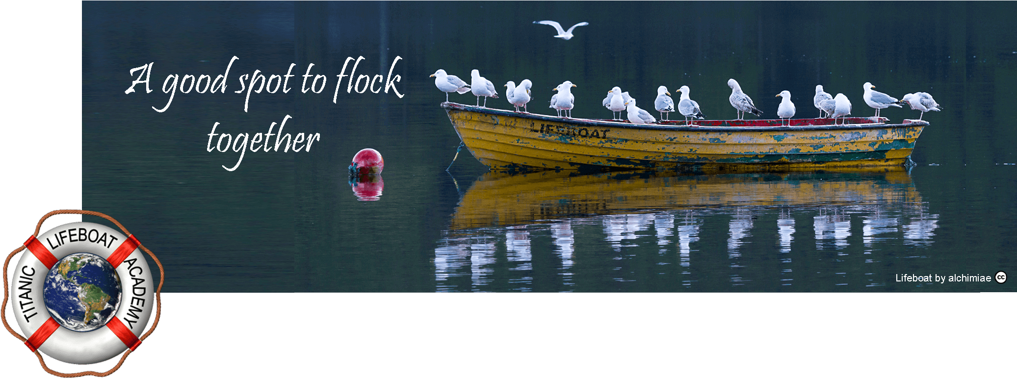 Lifeboat Gull Masthead With Logo 6 A Compressed - Planet Earth Clipart (2110x782), Png Download