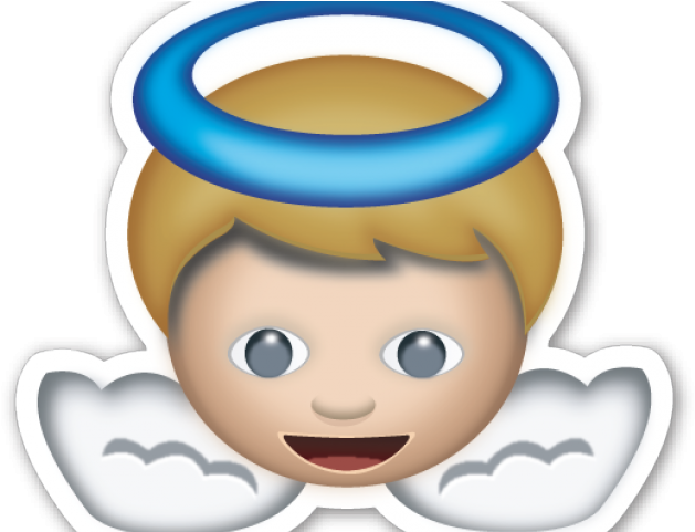 Emoji Clipart Angel - Emoticon Angel Whatsapp - Png Download (640x480), Png Download