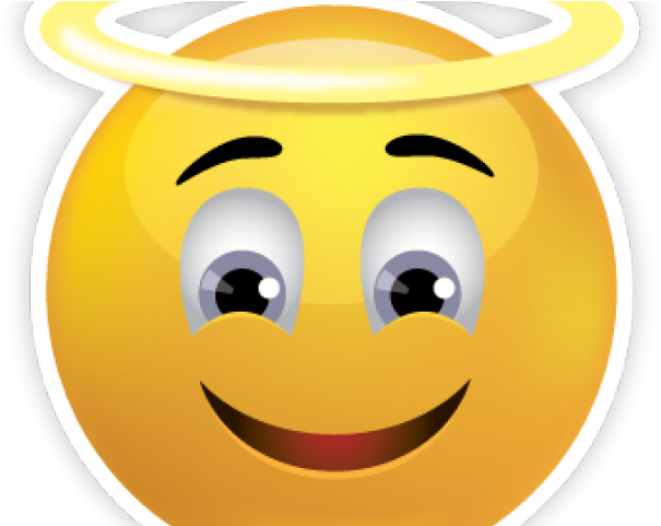 Sad Emoji Clipart Angel - Emoji Angel Face - Png Download (640x480), Png Download