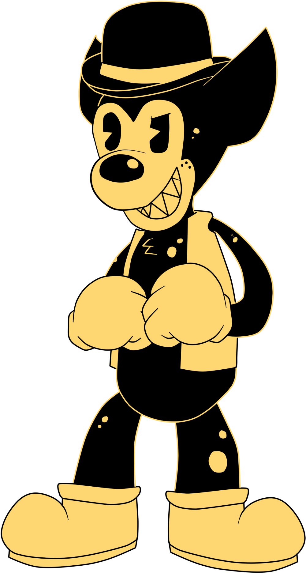 The Rowdy Hyena Clipart (1000x1871), Png Download
