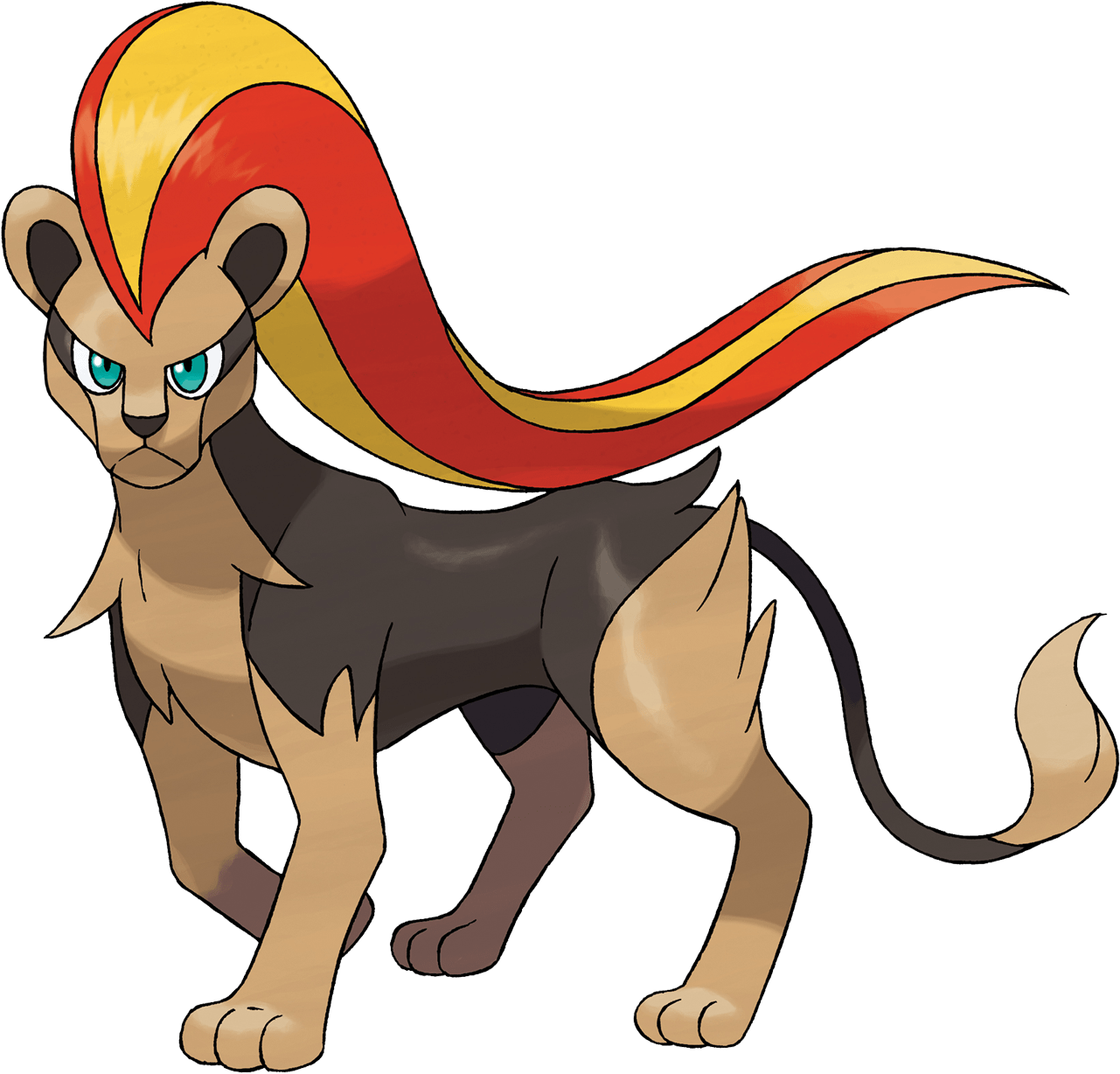 Download - Pyroar Pokemon Clipart (1280x1280), Png Download