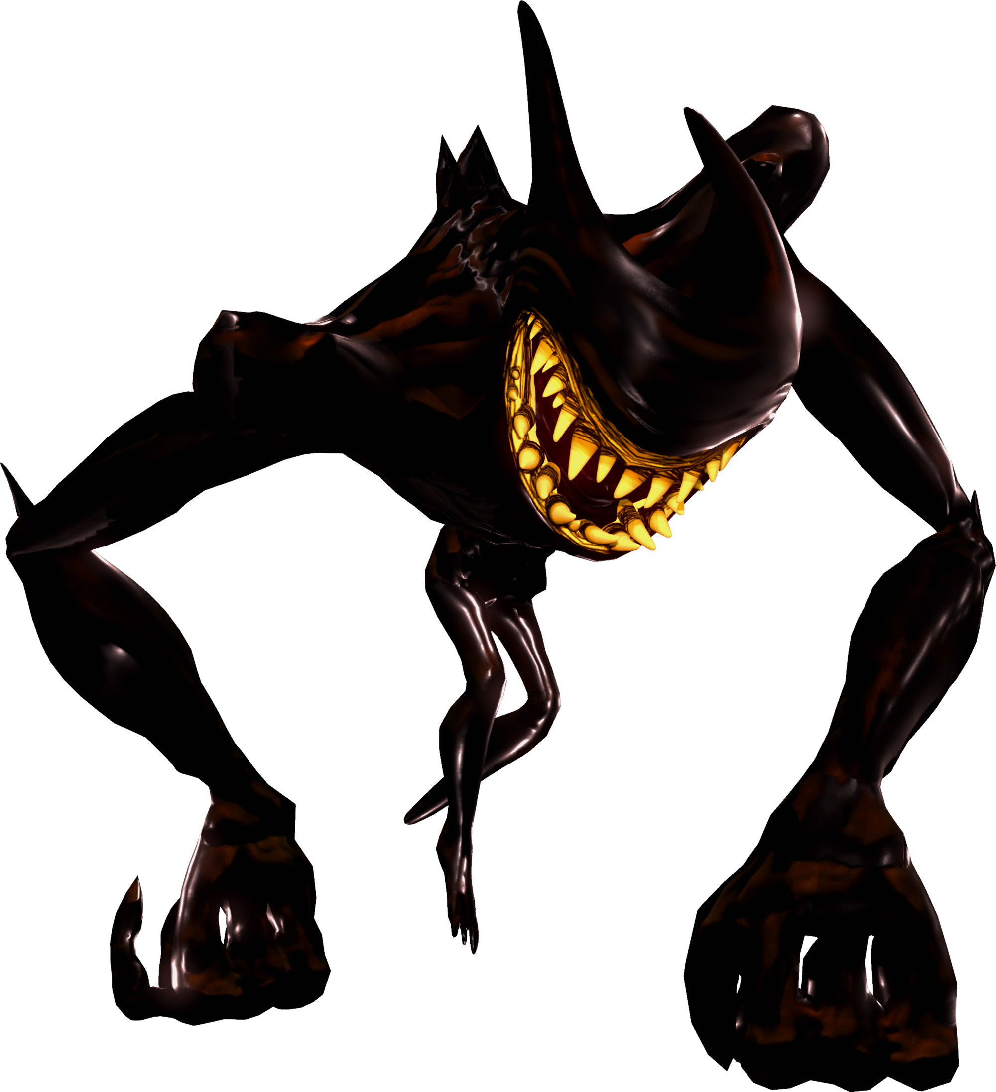 Bendy And The Machine - Bendy And The Ink Machine Beast Bendy Clipart (2000x2194), Png Download