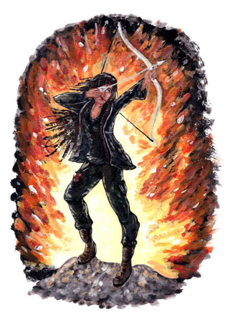 The Hunger Games Fandom - Illustration Clipart (500x689), Png Download