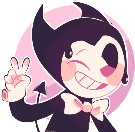 Bendy And The Ink - Bendy And The Ink Machine Kawaii Clipart (640x597), Png Download