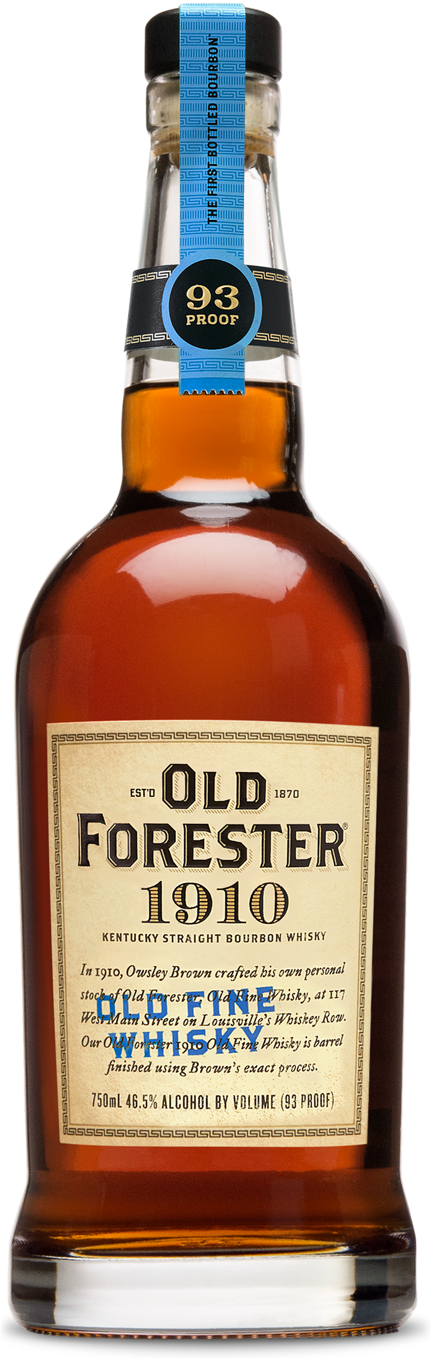 1910 Old Forester Old Fine Whiskey - Old Forester 1910 Clipart (902x2793), Png Download