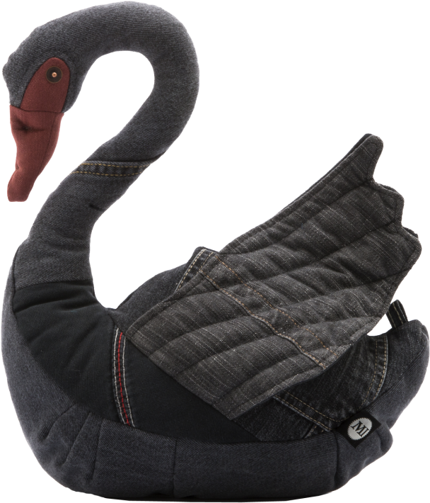 Maison Indigo Black Swan Clipart (608x710), Png Download