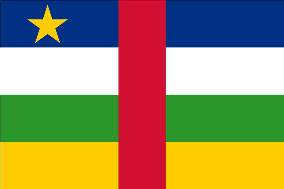 Cf Central African Republic Flag Icon - Central African Republic Flag Clipart (1024x1024), Png Download