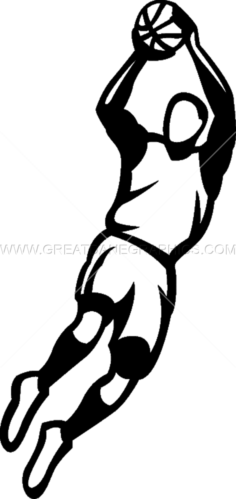 Basketball Shot Png - Jump Shot Basketball Clipart Transparent Png (825x1742), Png Download