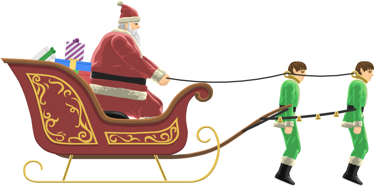 Png Library Stock Claus Happy Wheels Wiki Fandom Powered - Happy Wheels Characters Santa Clipart (1226x619), Png Download