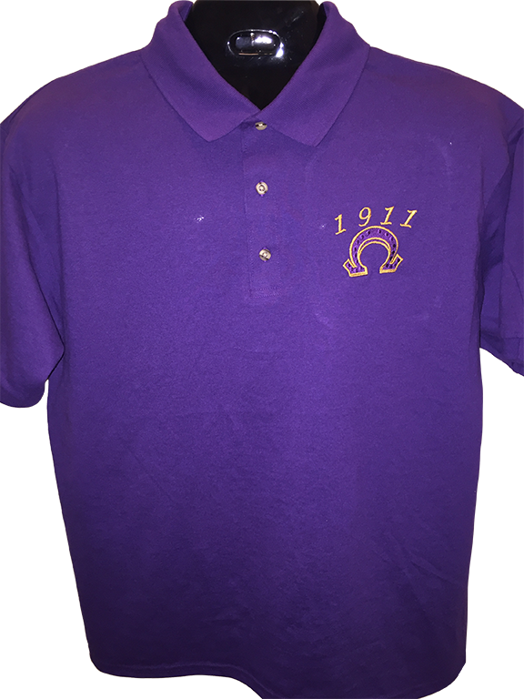 1911 20 Pearls Pique Dryfit Polo Omega Psi Phi Baldheadque - Polo Shirt Clipart (576x768), Png Download