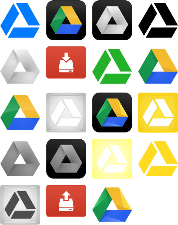 Google Drive Icon Pack By Abhash Bikram Thapa - Ico Google Drive Icon Clipart (592x740), Png Download
