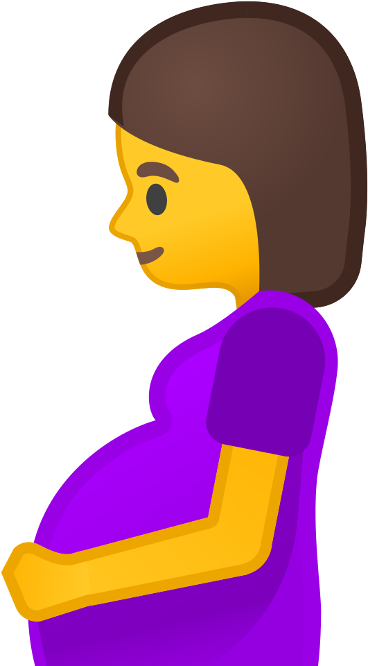 Pregnant Woman Icon - Emoji Gravida Png Clipart (1024x1024), Png Download