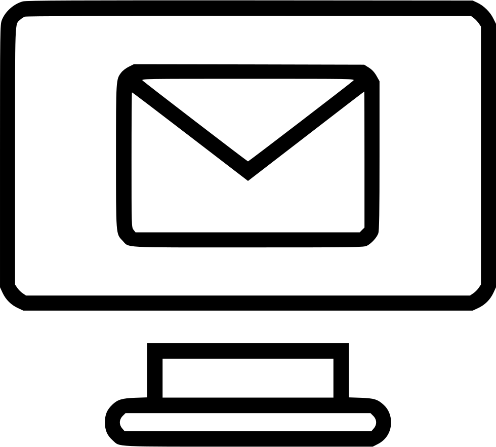 Monitor Mac Message Email Svg Png Icon Ⓒ - Wireframes & Mockups Icon Clipart (980x882), Png Download