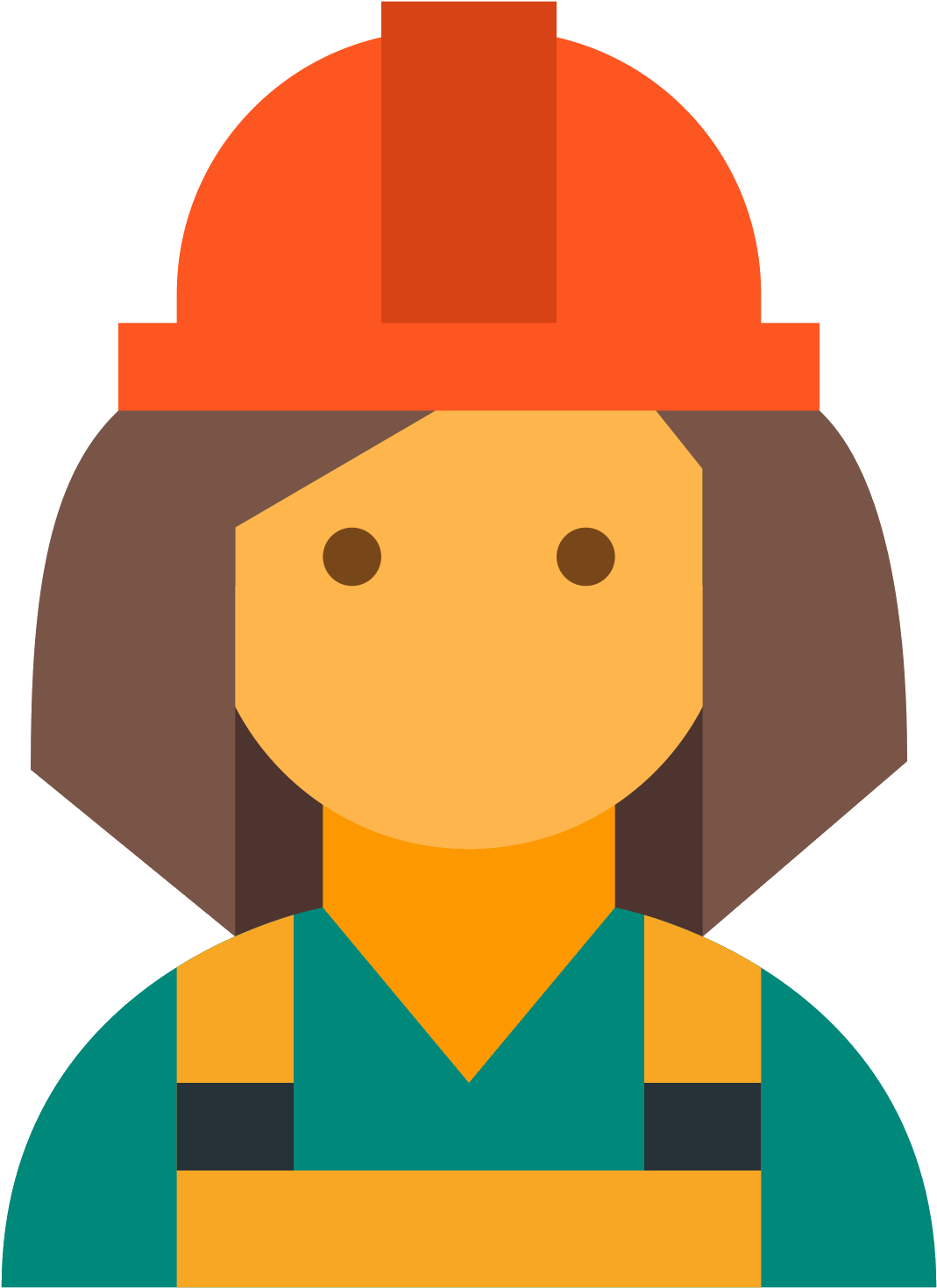 Female Icon Free Download - Icon Female Worker Clipart (1600x1600), Png Download