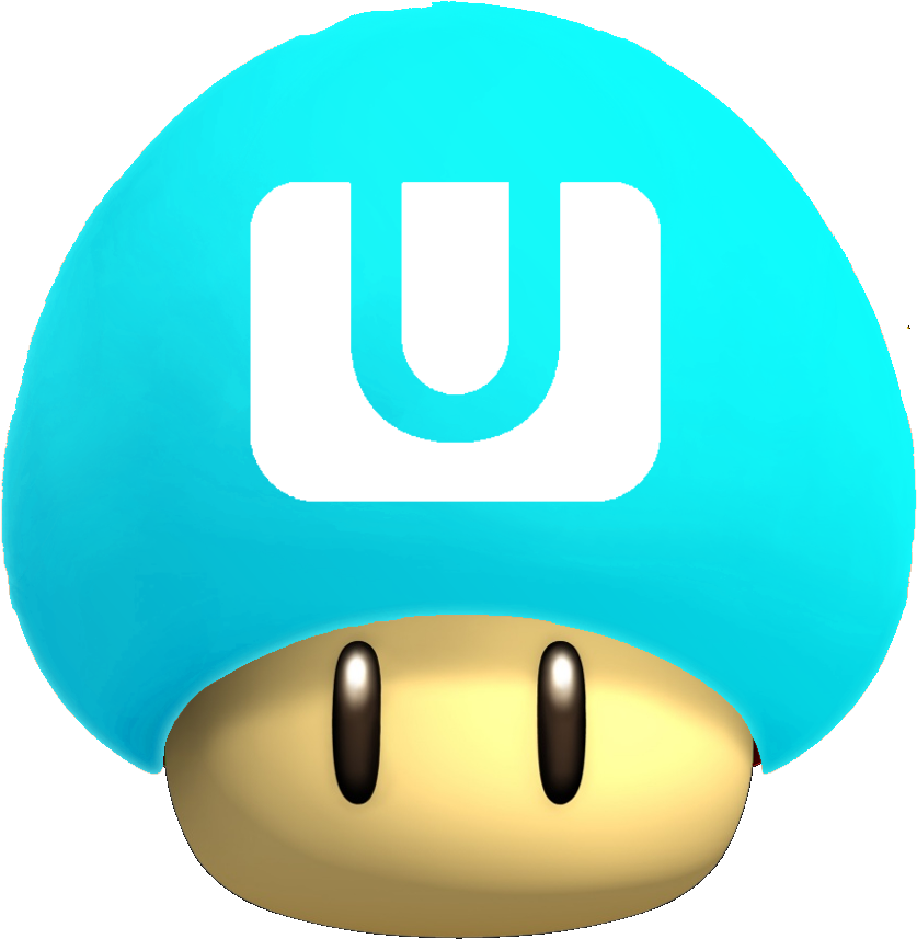 Wii U Png - New Super Mario Bros U Mushroom Clipart (1000x1000), Png Download