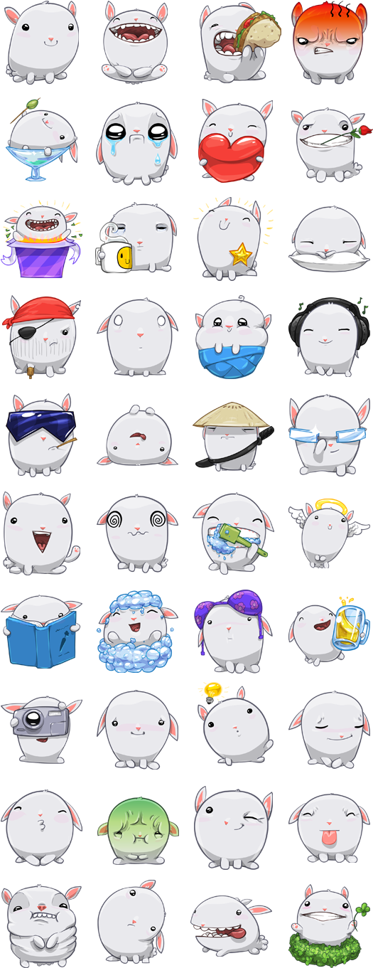 Bun - Nombres De Los Stickers De Facebook Clipart (540x1380), Png Download