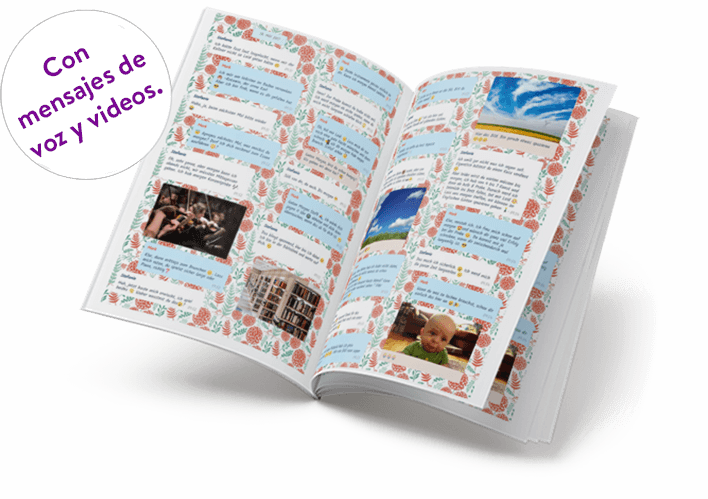 Imprimir Chat De Facebook Messenger En Un Libro - Brochure Clipart (708x499), Png Download