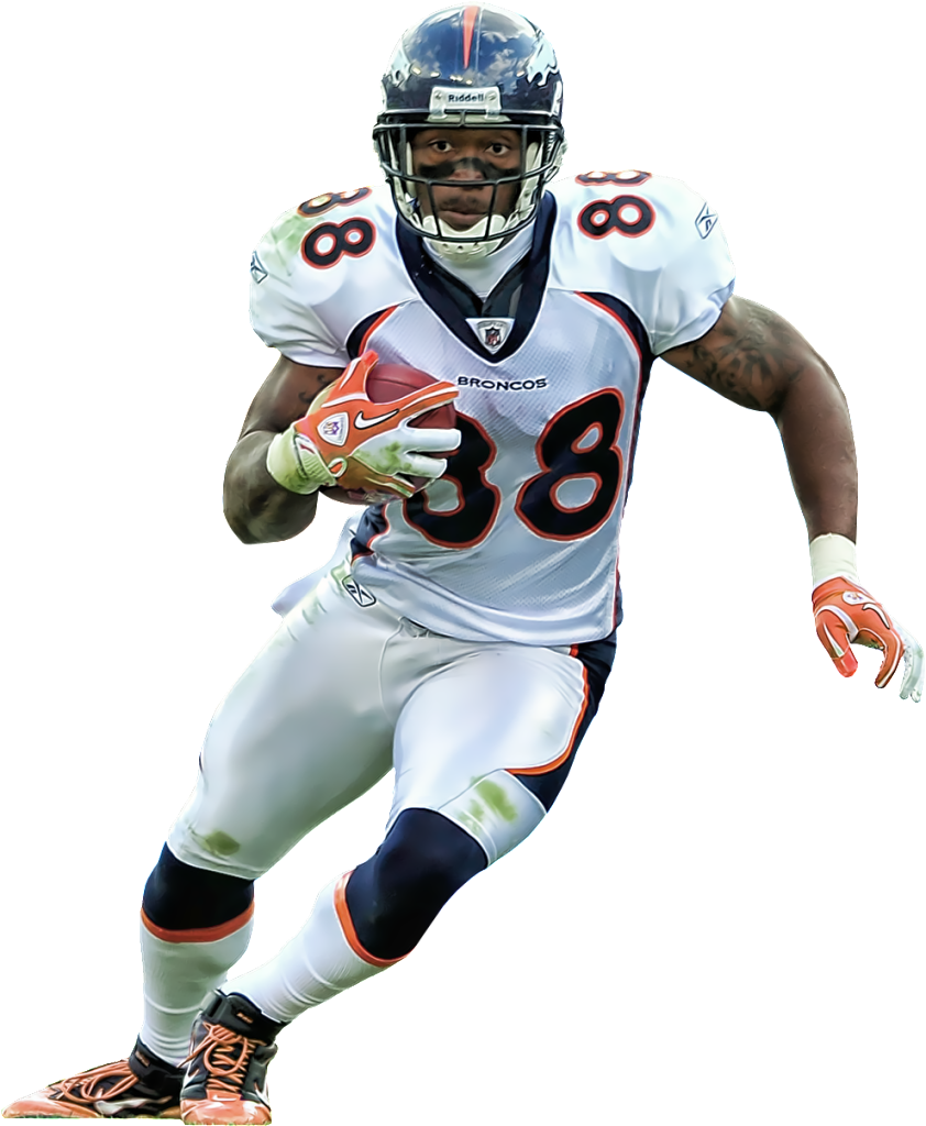 Demaryius Thomas Broncos Clipart (842x1024), Png Download