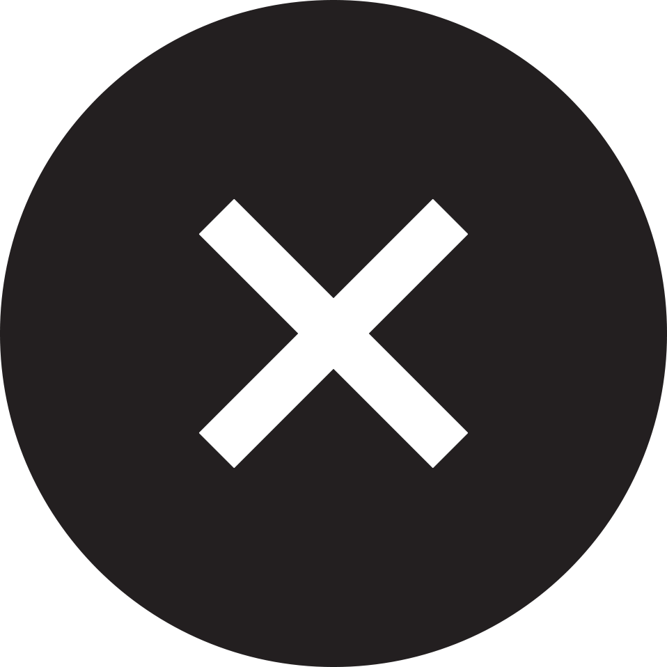 Indesign Studio X - Cancel White Icon Png Clipart (958x958), Png Download