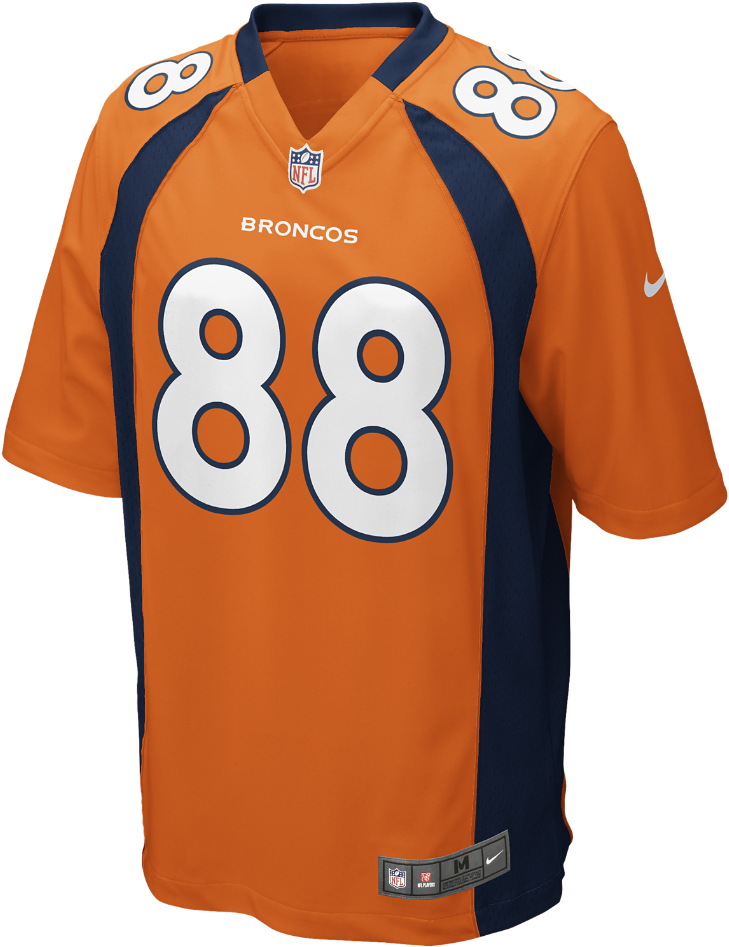 Nike Nfl Denver Broncos Men's Football Home Game Jersey Clipart (729x947), Png Download