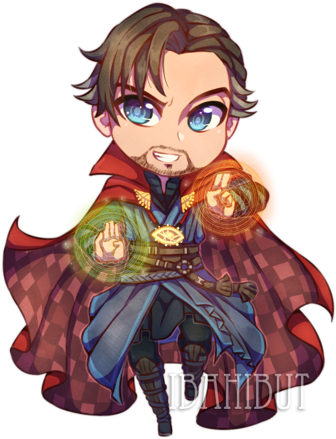 Doctor Strange Clipart Transparent - Doctor Strange Anime Chibi - Png Download (540x666), Png Download