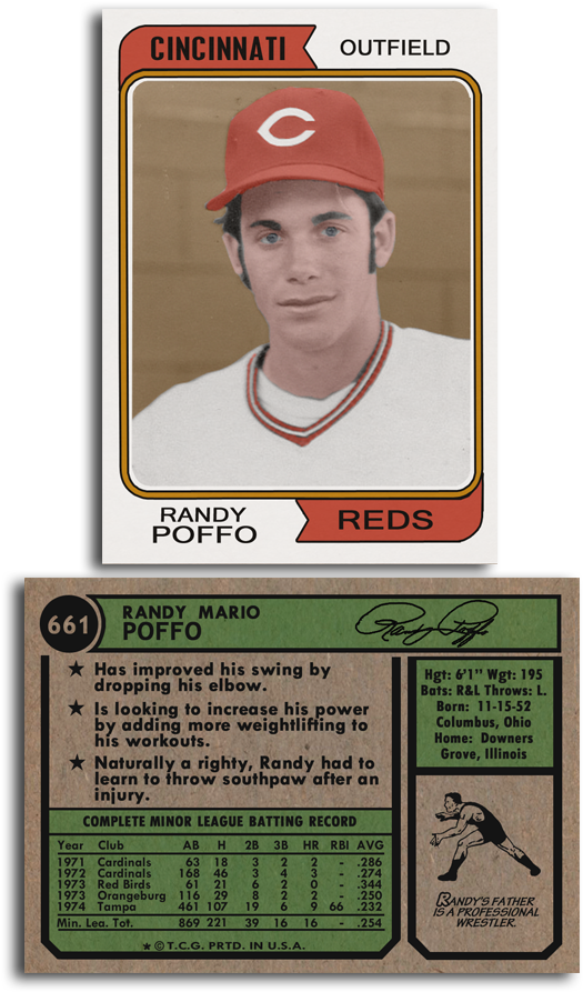 Til Macho Man Randy Savage Played Professional Baseball - Randy Poffo Baseball Card Clipart (576x936), Png Download