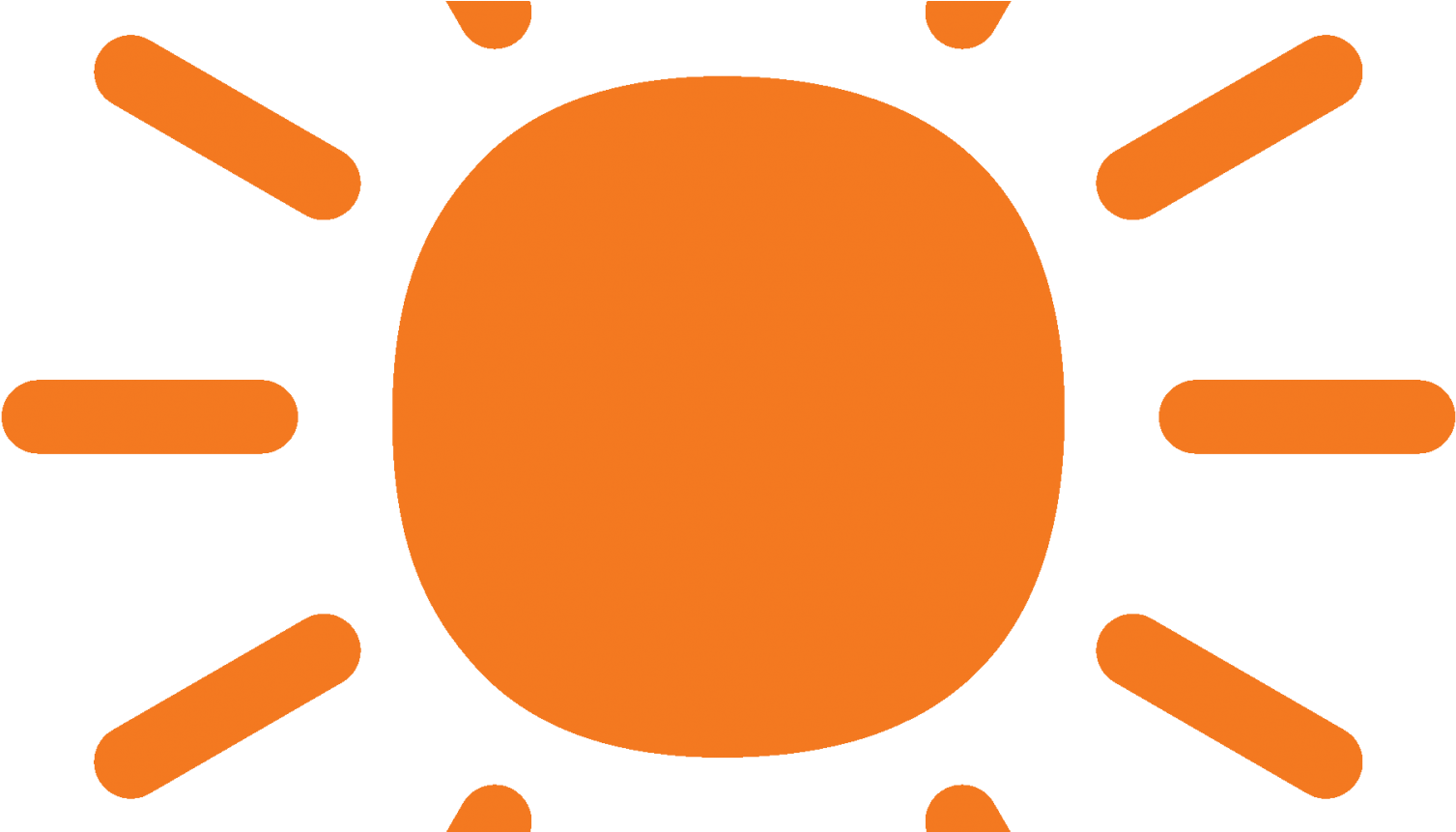 Sun Orng Rgb Png 31 May 2018 - Sun Logo Black And White Transparent Clipart (1630x860), Png Download