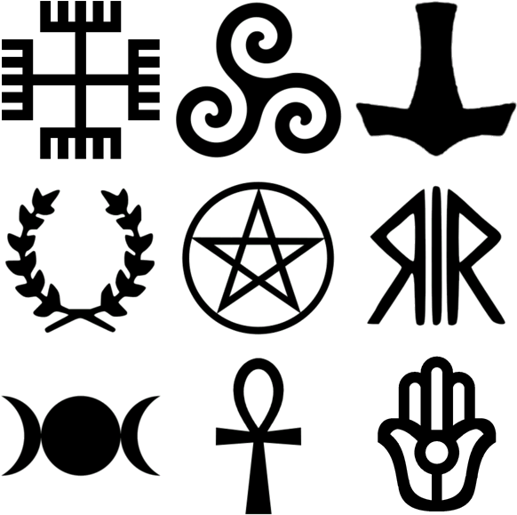 Pagan Religions Symbols - Pagan Symbols Clipart (600x600), Png Download