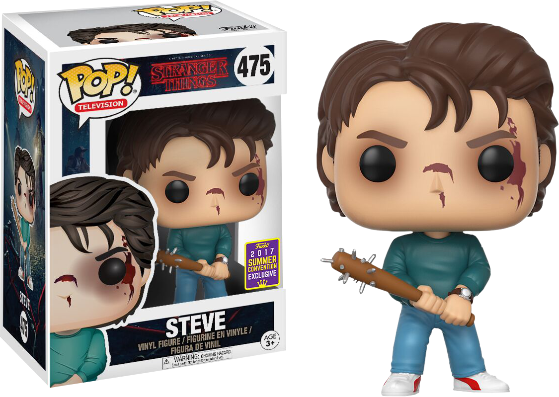 Steve Funko Pop Vinyl Figure - Stranger Things Funko Pop List Clipart (1125x799), Png Download