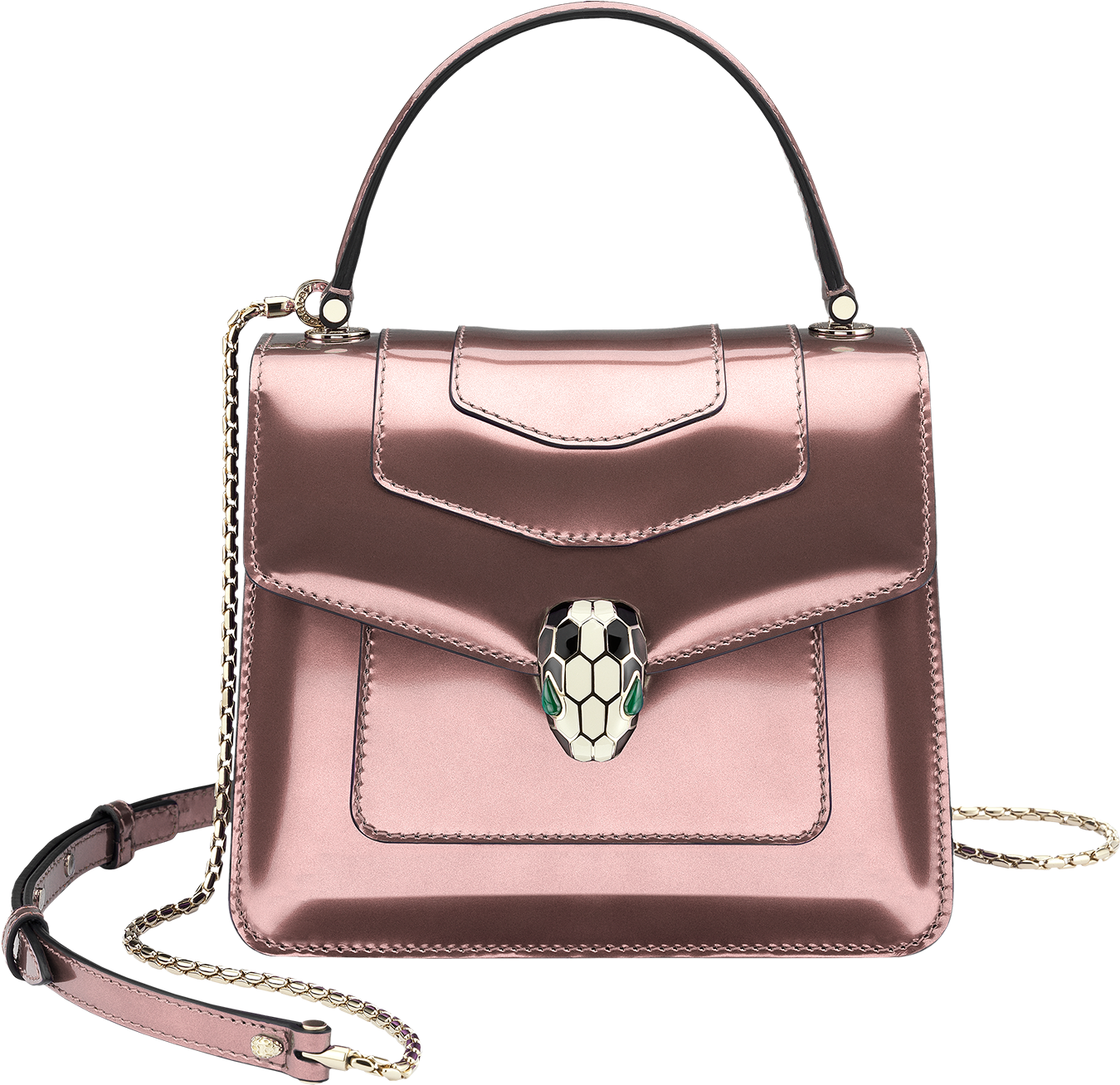 Serpenti Forever Flap Cover Flap Cover Calf Leather - Bvlgari Mini Bag Serpenti Forever Clipart (1800x1405), Png Download