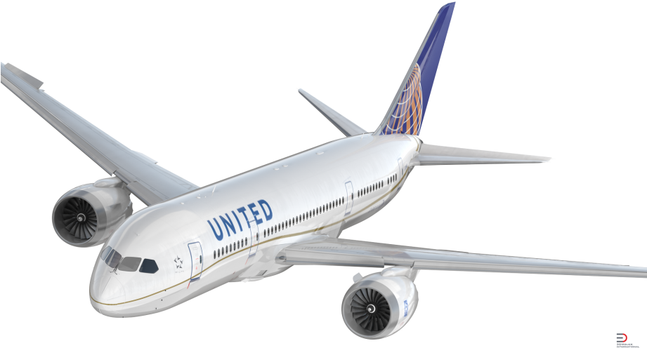 United Airlines Png - United Airlines Plane Png Clipart (920x517), Png Download