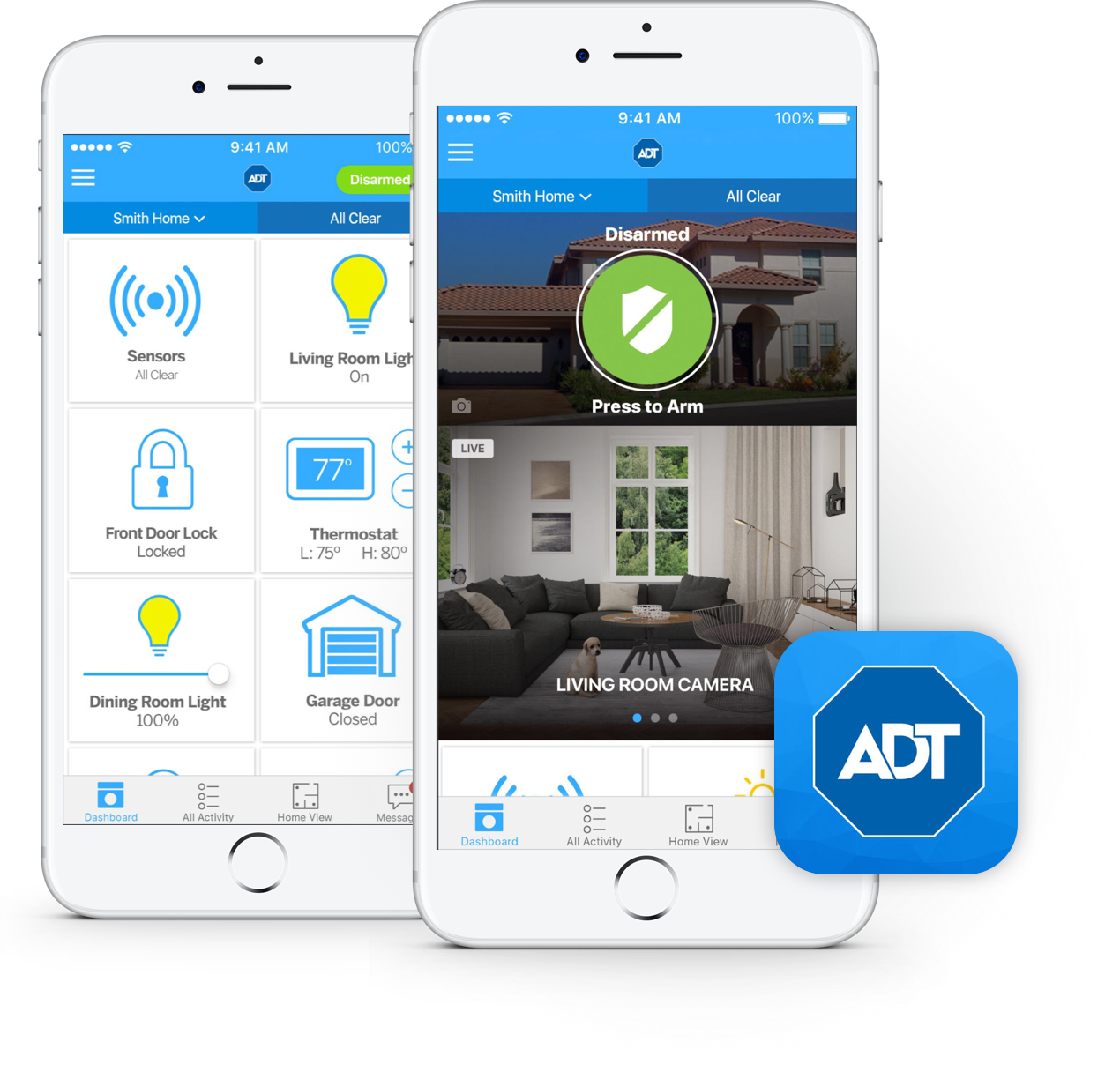 Adt Pulse Mobile App - Adt Pulse Smart Phone Clipart (1270x1224), Png Download