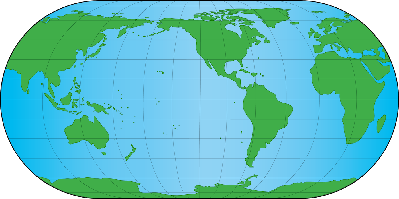 Linked Models For World Map Images Continents Copy - World Map Clipart (1400x700), Png Download