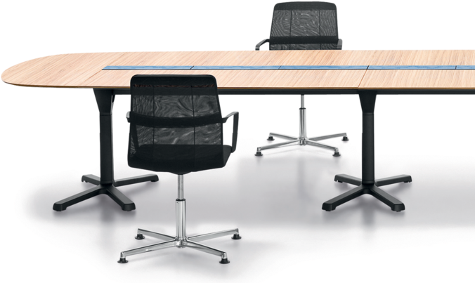 Pulse Conference Table Configuration With X-leg Base - Wiesner Hager Pulse Clipart (705x705), Png Download