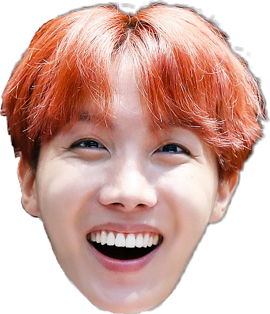 #hobi #jhope #bts - Jhope Head Sticker Clipart (1024x1191), Png Download