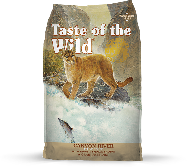 Canyon River Feline Recipe With Trout & Smoked Salmon - Taste Of The Wild Canyon River Clipart (759x681), Png Download