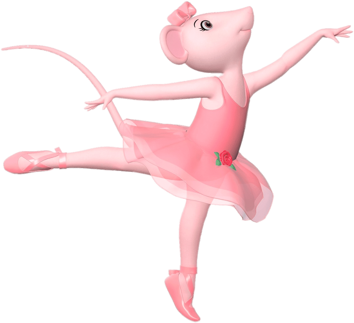 Angelina Ballerina - Angelina Ballerina Png Clipart (1200x1075), Png Download