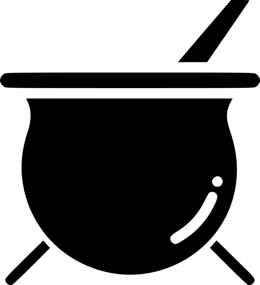 Png File Svg - Cauldron Pot Icon Clipart (892x980), Png Download