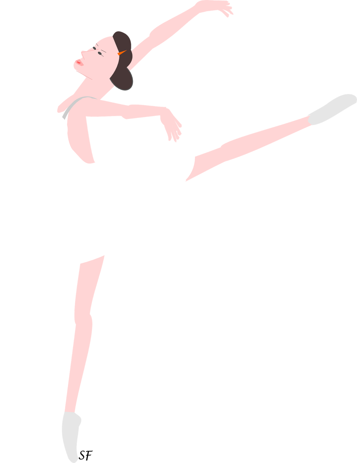 Free Scrap Ballerina Png - Turn Clipart (1235x1600), Png Download