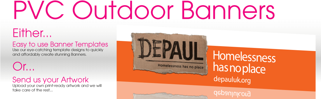 Vinyl Banners Outdoor Banner - Human Action Clipart (1100x365), Png Download