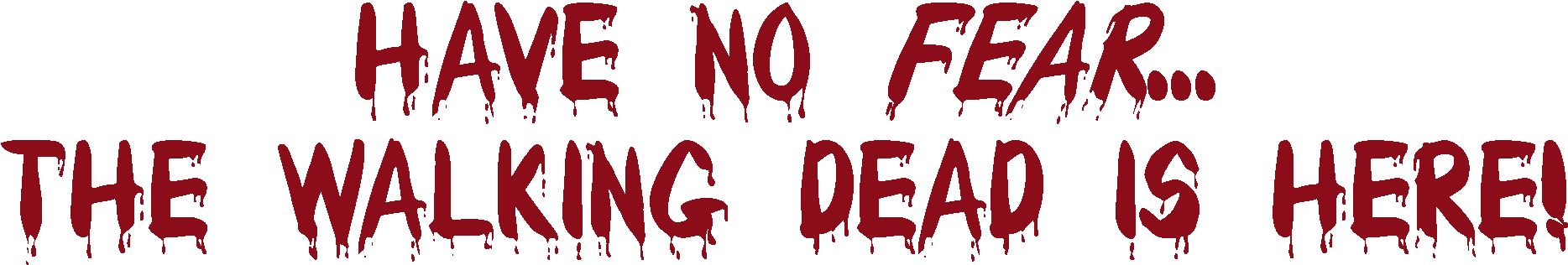 The Walking Dead Graphic Novels/comic Books On Display - Png Text Hd By Dead Clipart (2006x413), Png Download