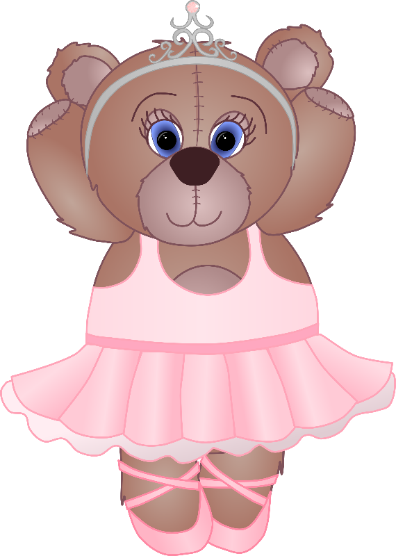 570 X 800 7 - Teddy Bear Ballerina Clipart (570x800), Png Download