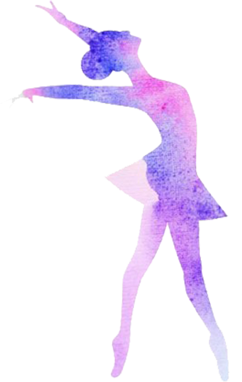 Ballet Balerin Purple Elegant Clipart (845x1335), Png Download