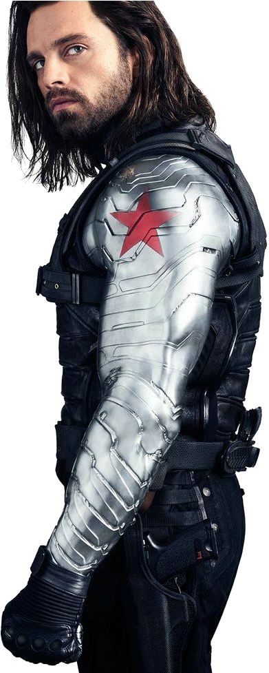 Sebastian Winter America - Bucky Barnes Avengers Infinity War Clipart (463x976), Png Download