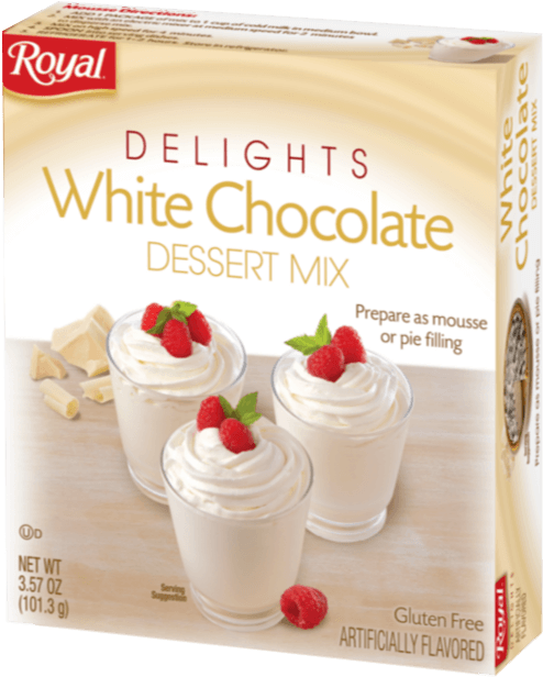 Royal Delights White Chocolate Dessert Mix - Dessert Clipart (1024x909), Png Download