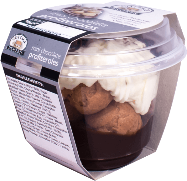 Mini Chocolate Profiteroles 110g - Frozen Dessert Clipart (750x750), Png Download