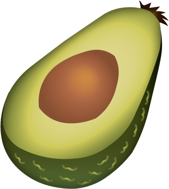 Emoji3 - Avocado Iphone Emoji Png Clipart (768x768), Png Download