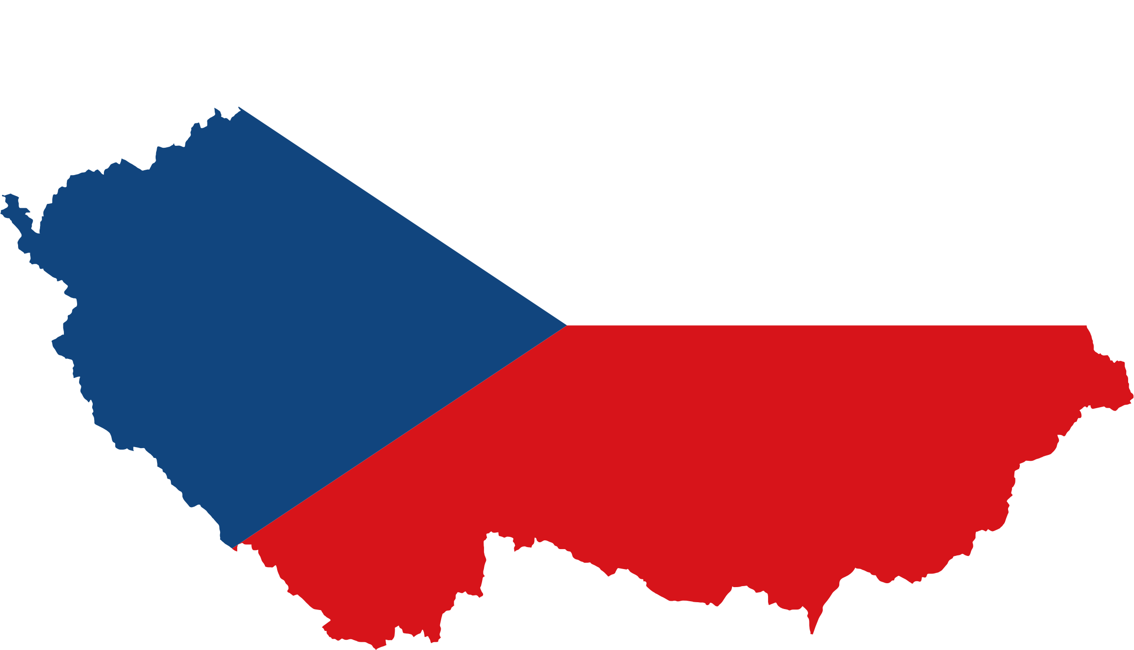 This Free Icons Png Design Of Czech Republic Map Flag Clipart (2324x1333), Png Download