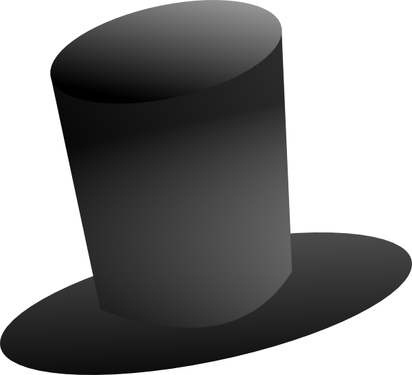 Tall Top Hat Clip Art - Top Hat Clipart No Background - Png Download (600x547), Png Download
